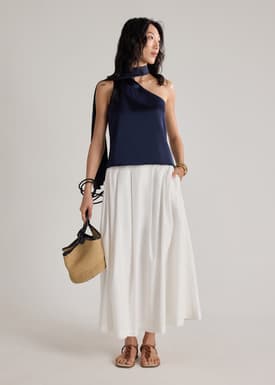 Kana Multi-way Front Sash Satin Top