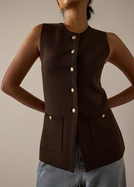 Ayami Knit Fitted Vest