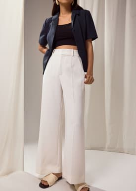 PETITE Leggy™ Yuna Super High Waist Tailored Pants