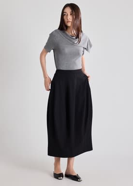 Cocoon Midaxi Skirt