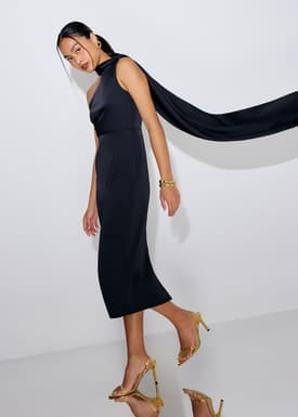 Eyka Multi-way Satin Column Dress
