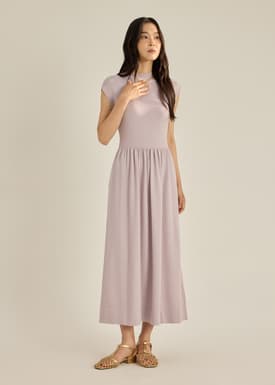 Huan Knit Fit & Flare Dress