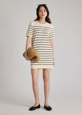 Resa Striped Knit Shift Dress
