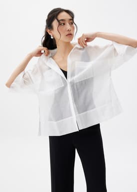 Oversized Boxy Button Down Shirt