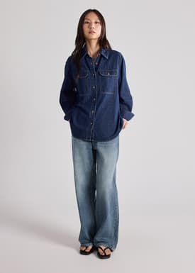Oversized Denim Shirt