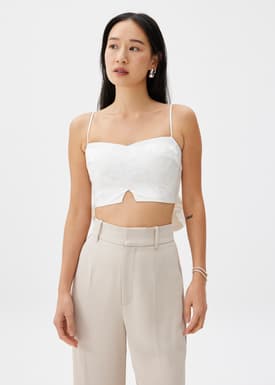 BraFree by LB Jacquard Bustier Camisole Top