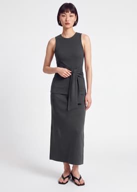 Faux Waist Tie Tank