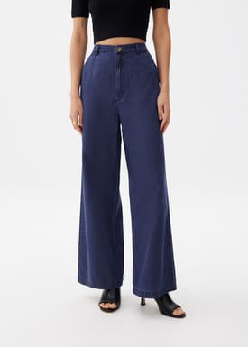 Denim Straight Leg Jeans