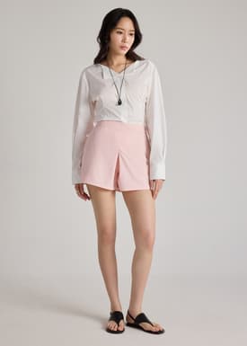 Pintuck A-line Shorts