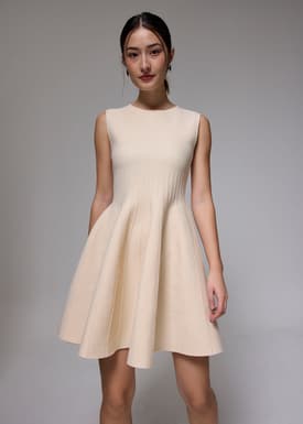 Knit Fit & Flare Mini Dress