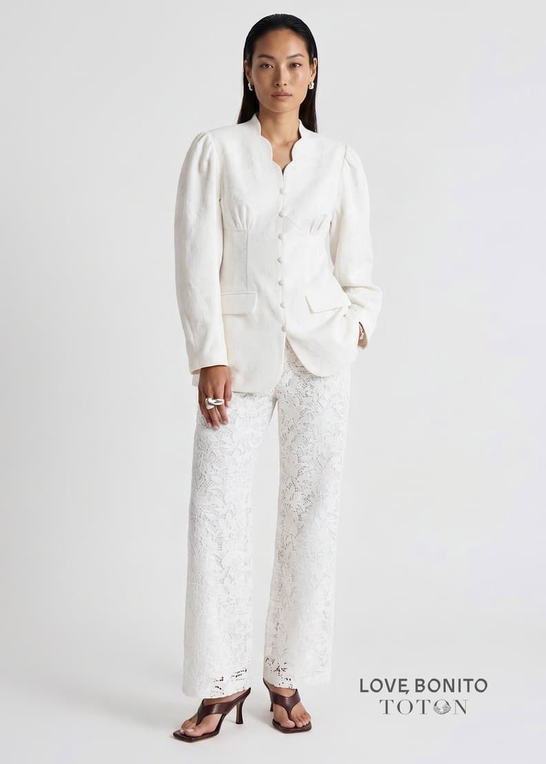 Love, Bonito x TOTON RuchedReady® Lace Blazer
